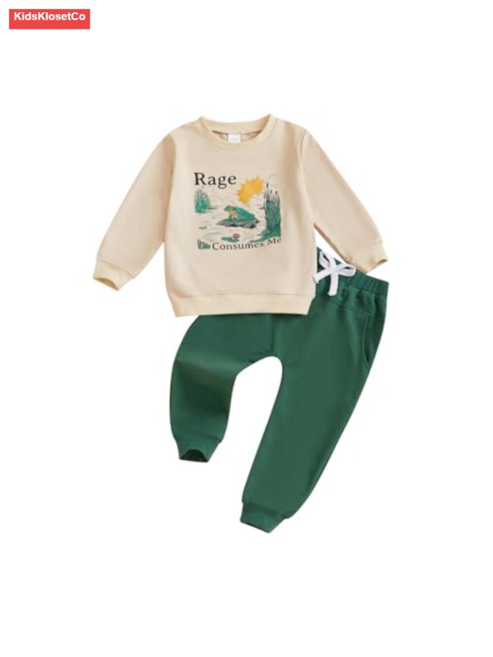 Toddler Boy Cotton Blend Animal Print Top and Pants Set